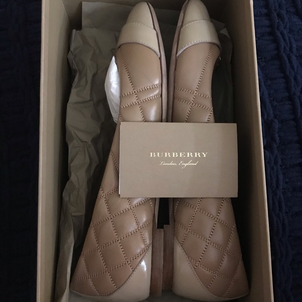 Burberry Quilted Flats